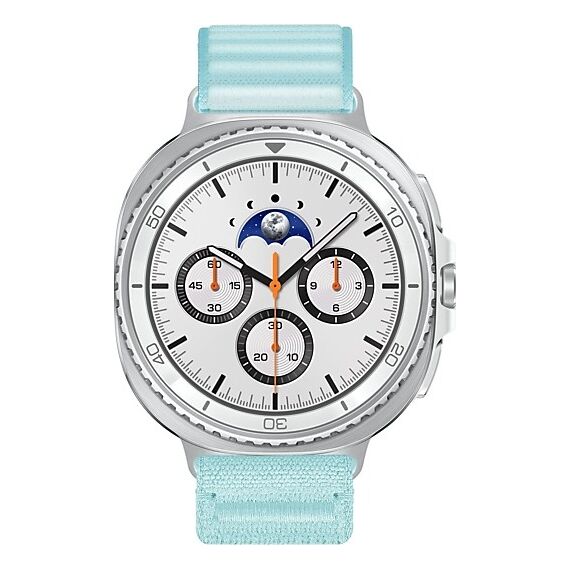 Galaxy Watch 8 Classic | 46 мм | 4G LTE | White | Fabric/Mint | M/L, Тип ремешка : Fabric, Размер корпуса : 46 мм, Цвет: White, Цвет ремешка: Mint, Размер ремешка : M/L, Подключение часов : Bluetooth / Wi-Fi + 4G LTE, изображение 3